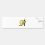 cricket player batsman batting retro bumper sticker