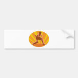 cricket player batsman batting retro bumper stickers
