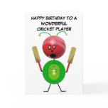 Cricket Player Birthday cards
