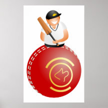 Cricket Player Print