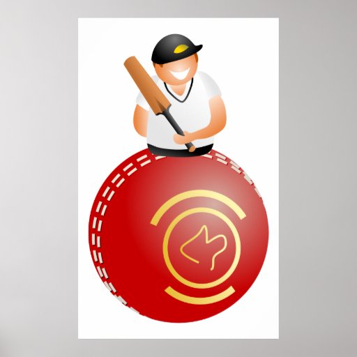 Cricket Player Print