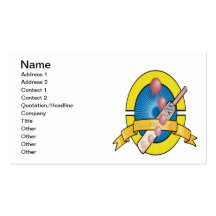 Cricket Trophy Business Cards