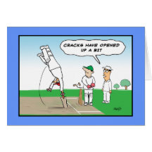 Cricket Wicket - Funny Birthday Cards