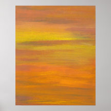 CricketDiane Ocean Poster - Sunset's Golden Colour