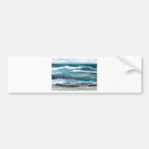 Cricket's Sea - Ocean Waves Beach Gifts Bumper Sticker