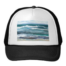 Cricket's Sea - Ocean Waves Beach Gifts Trucker Hats