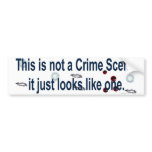 crime scene bumpersticker