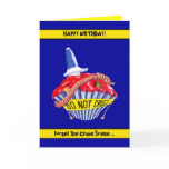 Crime Scene Cupcake Birthday Card