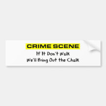Crime Scene Investigator Bumper Sticker