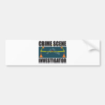CRIME SCENE INVESTIGATOR BUMPER STICKERS