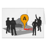 Crime Scene Map with Police and Body Outline Cards