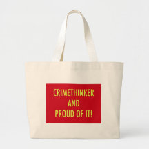 crimethinker and proud of it tote bags