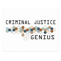 Criminal Justice Genius Postcards