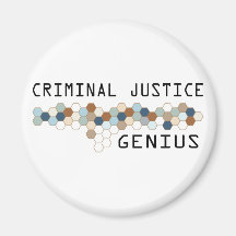 Criminal Justice Genius Refrigerator Magnet