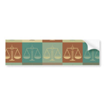 Criminal Justice Pop Art Bumper Sticker