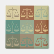 Criminal Justice Pop Art Magnet