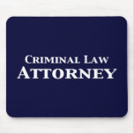 Criminal Law Attorney Gifts mousepads