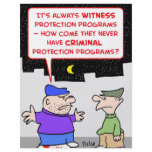 criminal witness protection program flyers
