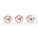 Criminals For Gun Control Logo bumper stickers