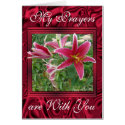 Crimmson Lilies- customise any occasion cards