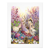 Crimson Foxglove Custom Invites