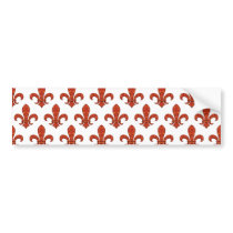 Crimson Garden Fleur Bumper Sticker