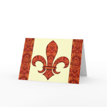 Crimson Garden Fleur de lis