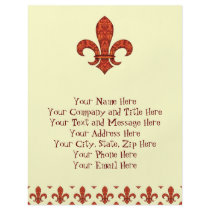 Crimson Garden Fleur de lis