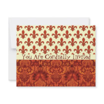 Crimson Garden Fleur de lis