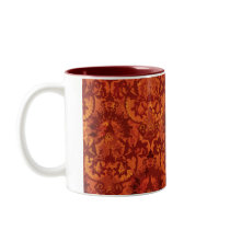 Crimson Garden Fleur de lis Coffee Mug