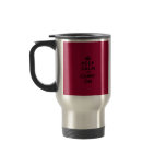 Crimson Red Keep Calm and Carry On (black) mugs