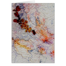 Crinkled and Pressed Greeting Card