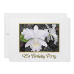 Crisp White Orchids Birthday Party 95 Personalized Invitations