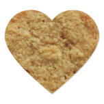 Crispy Baked Cookie Heart Shape Name Gift Tag stickers