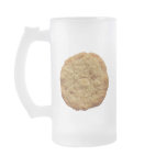 Crispy Baked Cookie On A Drinks Glass mugs