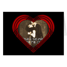 Criss Cross Perfect Heart Greeting Card