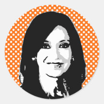 Cristina Fernandez de Kirchner Round Stickers