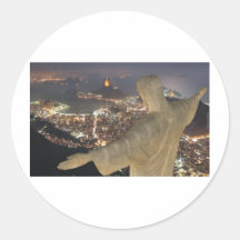 Cristo Redentor Round Sticker