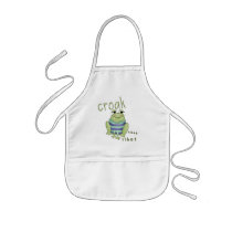 Croak Ribet Frog Tshirts and Gifts Aprons