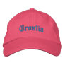 Croatia Custom Hat Embroidered Hat