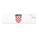 Croatia Official Coat Of Arms Heraldry Symbol bumper stickers