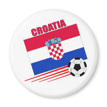 Croatia Soccer Team Fridge Magnet