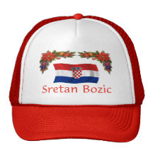 Croatian Sretan Bozic (Merry Christmas) Trucker Hat