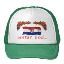 Croatian Sretan Bozic (Merry Christmas) Mesh Hat