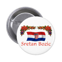 Croatian Sretan Bozic (Merry Christmas) Pins