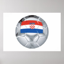Croation Soccer Ball Print