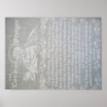 Crochet Lord's Prayer Poster posters