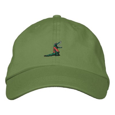 crocobilly two embroidered baseball cap by holycrocodile