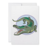 Crocodile/Alligator Circle Design invitations