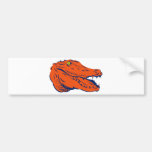 crocodile alligator retro bumper sticker